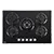 Belling GTG753RIBLK 75cm Gas through Glass Hob